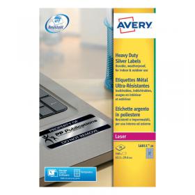 Avery Laser Label H/Duty 27 Per Sheet Silver (Pack of 540) L6011-20 AV13610