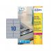 Avery Laser Label H-Duty 10 Per Sheet Silver (Pack of 200) L6012-20 AV13612