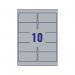 Avery Laser Label H-Duty 10 Per Sheet Silver (Pack of 200) L6012-20 AV13612