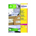 Avery Recycled Parcel Labels 8 Per Sheet White (Pack of 120) LR7165-15 AV14267