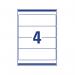 Avery Lever Arch Filing Laser Labels 200x60mm (Pack of 400) L7171-100 AV17628