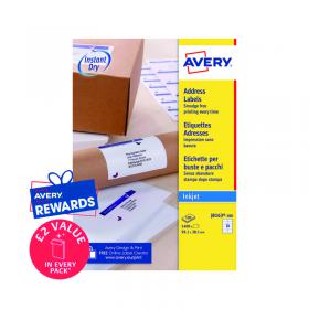 Avery Inkjet Address Labels 14 Per Sheet Wht (Pack of 1400) J8163-100 AV17631