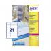 Avery Laser Address Labels 21 Per Sheet Clear (Pack of 525) L7560-25 AV17776