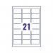 Avery Inkjet Address Labels 21 Per Sheet Clear (Pack of 525) J8560-25 AV17845