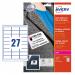 Avery Self- Adhes Name Badge 27 Per Sheet White (Pack of 540) L4784-20 AV21004