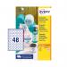 Avery Removable Labels Round 25mm White (Pack of 1200) L4850REV-25 AV21341