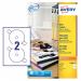 Avery Full Face Laser White DVD Label 2 Per Sheet (Pack of 40) L7860-20 AV23774