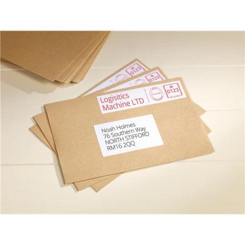 Avery Franking Label 140 x 38mm 2 Per Sheet White (Pack AV52001