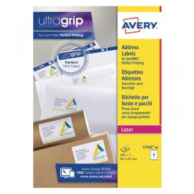 Avery Ultragrip Laser Parcel Labels 99.1x67.7mm 8 Per Sheet White (Pack of 320) L7165-40 AV7165