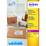 Avery Laser Labels Recycled 1 Per Sheet White (Pack of 100) LR7167-100 AV81509
