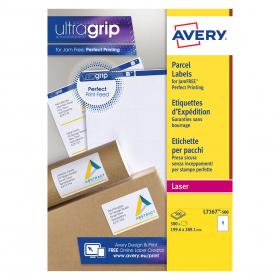Avery Ultragrip Laser Labels 199.6x289.1mm Wht (Pack of 500) L7167-500 AV98885