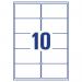 Avery Inkjet Label 99.1x57mm 10 Per Sheet White (Pack of 1000) J8173-100 AV98895