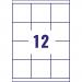 Avery Inkj Label 63.5x72mm 12 Per Sheet White (Pack of 1200) J8164-100 AV98975