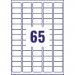 Avery Inkjet Mini Labels 38.1x21.2mm 65 Per Sheet White (Pack of 6500) J8651-100 AV98978