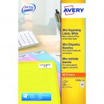 Avery Laser Mini Labels 45.7 x 25.4mm White (Pack of 1000) L7654-25 AV99284