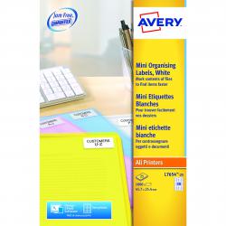 Cheap Stationery Supply of Avery Laser Mini Labels 45.7 x 25.4mm White (Pack of 1000) L7654-25 AV99284 Office Statationery