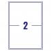 Avery Inkjet Label 199.6x143.5mm 2 Per Sheet Wht (Pack of 200) J8168-100 AVJ8168