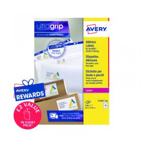 Avery Ultragrip Laser Labels 63.5x72mm White (Pack of 1200) L7164-100 AVL7164