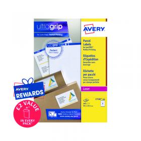 Avery Ultragrip Laser Labels 99.1x93.1mm White (Pack of 600) L7166-100 AVL7166
