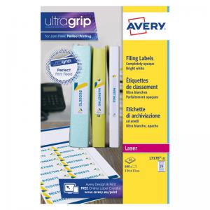 Avery Laser Eurofolio Label 134x11mm White Pack of 600 L7170-25