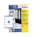 Avery Laser Inkjet Lever Arch Labels 200x60mm Wht (Pack of 100) L7171-25 AVL7171