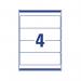 Avery Laser Inkjet Lever Arch Labels 200x60mm Wht (Pack of 100) L7171-25 AVL7171