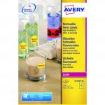 Avery Laser Label 99.1x38.1mm Neon Yellow (Pack of 350) L7263-25 AVL7263