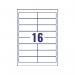 Avery Clear Laser Labels 99x34mm (Pack of 400) L7562-25 AVL7562S