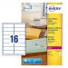 Avery Clear Laser Labels 99x34mm (Pack of 400) L7562-25 AVL7562S