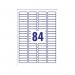 Avery Laser Labels 46x11.11mm 84 Per Sheet White(Pack of 2100)L7656-25 AVL7656