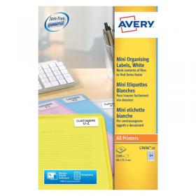 Avery Laser Labels 46x11.11mm 84 Per Sheet White(Pack of 2100)L7656-25 AVL7656