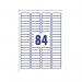 Avery Laser Labels 46x11.11mm 84 Per Sheet White (Pack of 2100)L7656-25 AVL7656