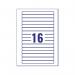 Avery Video Spine Label 145x17mm 16 Per Sheet White (Pack of 400) L7674-25 AVL7674