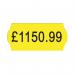Avery Dennison Single-Line Price Marking Label Yellow 12x26mm (Pack of 15000) YR1226 AVYR1226