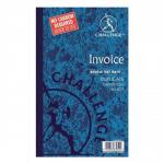 Challenge Duplicate Book Carbonless Invoice Single VAT/Tax 100 Sets 210x130mm Ref 100080412 [Pack 5] B63054