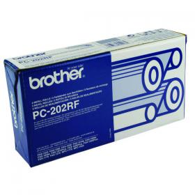 Brother PC-202RF Thermal Transfer Ribbon Refill Black (Pack of 2) PC202RF BA05406