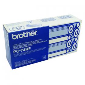 Brother PC-74RF Thermal Transfer Ink Ribbon (Pack of 4) PC74RF BA05811