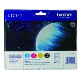 Brother LC970 Inkjet Cartridge Multipack CMYK LC970VALBP BA56071