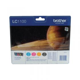 Brother LC1100 Inkjet Cartridges CMYK Multipack LC1100VALBP BA56129