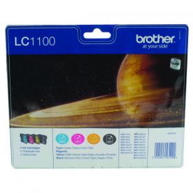 Brother LC1100 Inkjet Cartridges Multipack CMYK LC1100VALBP BA56129