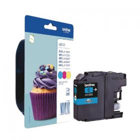 Brother LC123 Inkjet Cartridge (Pack of 3) CMY LC123RBWBP BA56319