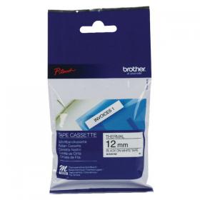 Brother P-Touch M Tape 12mm Black /White (Width: 12mm length 8m) MK231BZ BA58002
