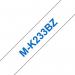 Brother P-Touch Labelling Tape 12mm x 8m Blue on White Blister MK233BZ BA62504