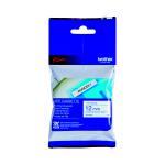 Brother P-Touch Labelling Tape 12mm x 8m Blue on White Blister MK233BZ BA62504