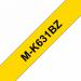 Brother P-Touch Labelling Tape 12mmx8m Black on Yellow Blister MK631BZ BA62516