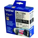 Brother Black on White Paper Multi Purpose Labels (Pack of 400) DK11204 BA62816