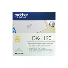 Brother Black on White Paper Standard Address Labels (Pack of 400) DK11201 BA62988