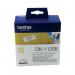 This picture shows a pack of 400 large address labels from Brother, specifically the P-Touch Brother Paper Labels Brother Black on White Paper. The labels are neatly stacked and have a smooth, shiny finish. They feature a clear, crisp black font on a white background.