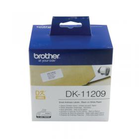 Brother Black on White Paper Small Address Labels (Pack of 800) DK11209 BA62990