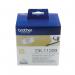 The photo shows a pack of Brother P-Touch Paper Labels in black on white, specifically designed for small address labels. The pack contains 800 labels and is labeled as product code DK11209.